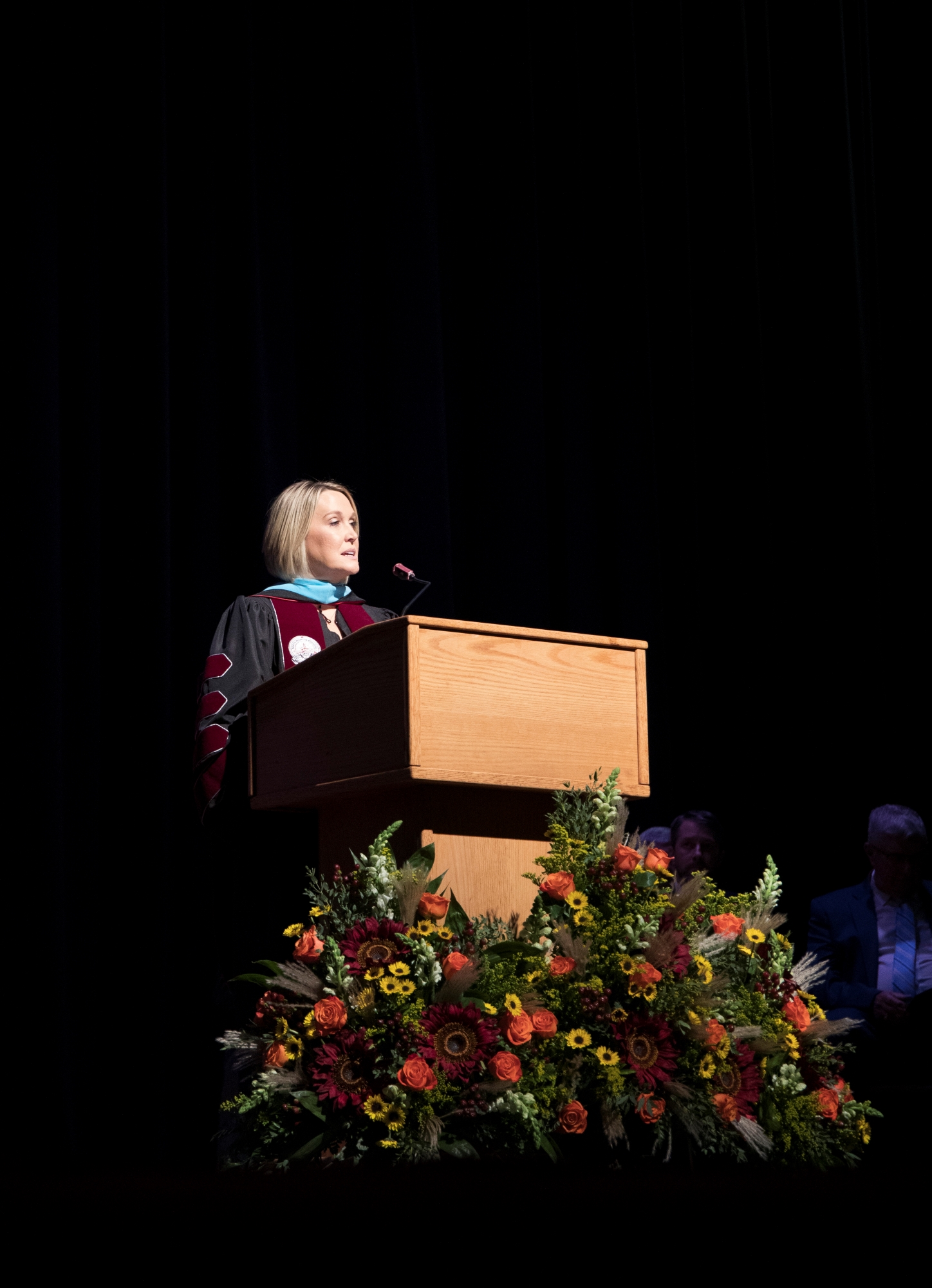 President Jennifer Humbles Page, Ed.D. addresses audience