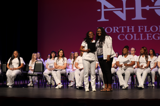 Telvasha Edwards-Blackshear of Suwannee County receives the Nightingale Award of Excellence